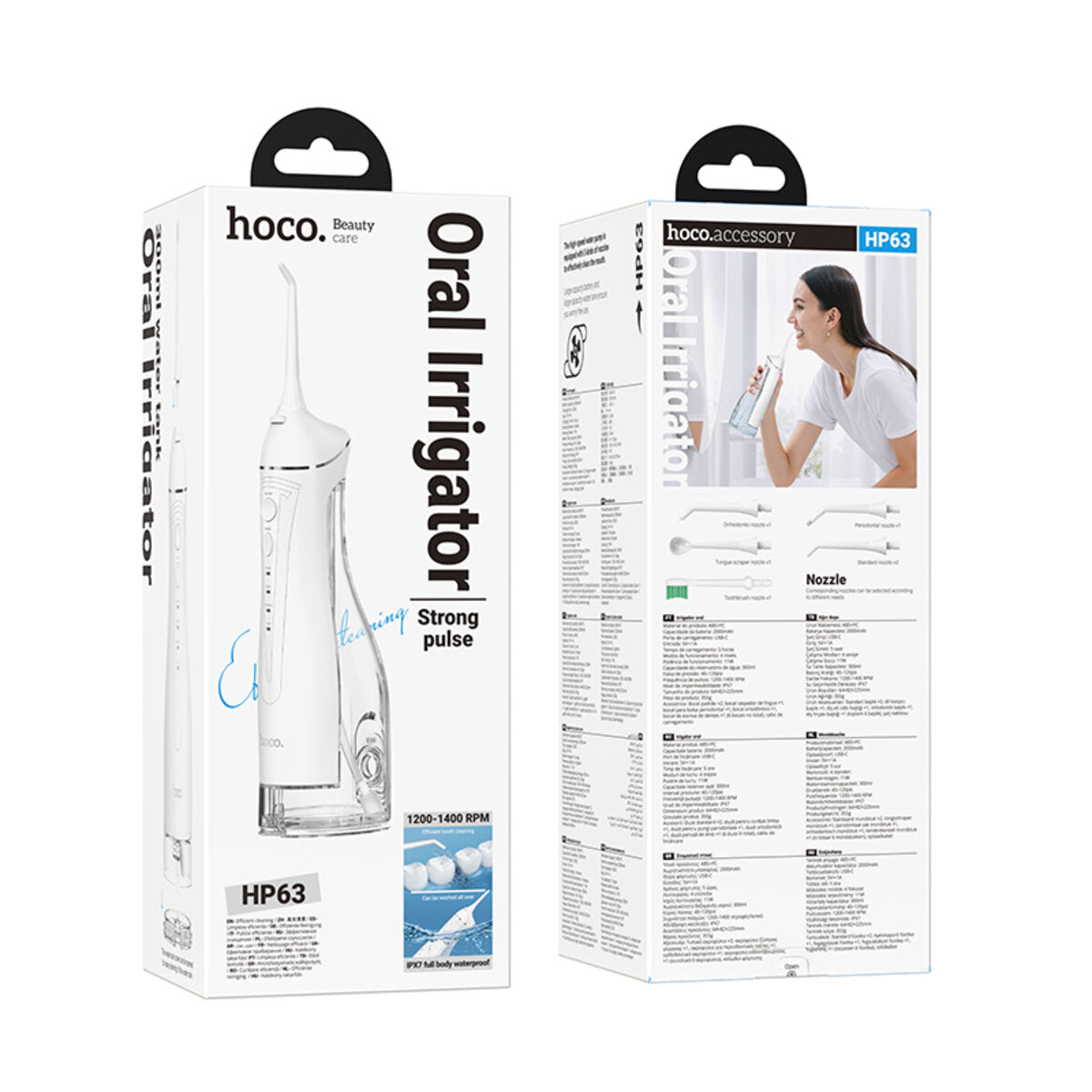 Portable Electric Oral Irrigator – Rechargeable Water Flosser for Deep Teeth Cleaning