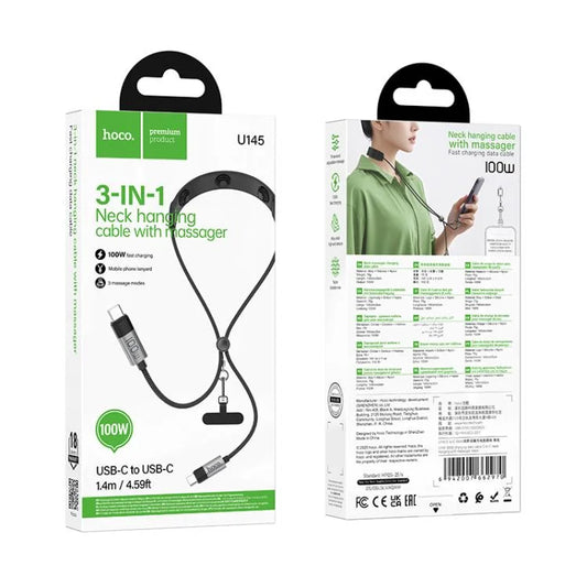 Neck Wireless Massager USB C TO C