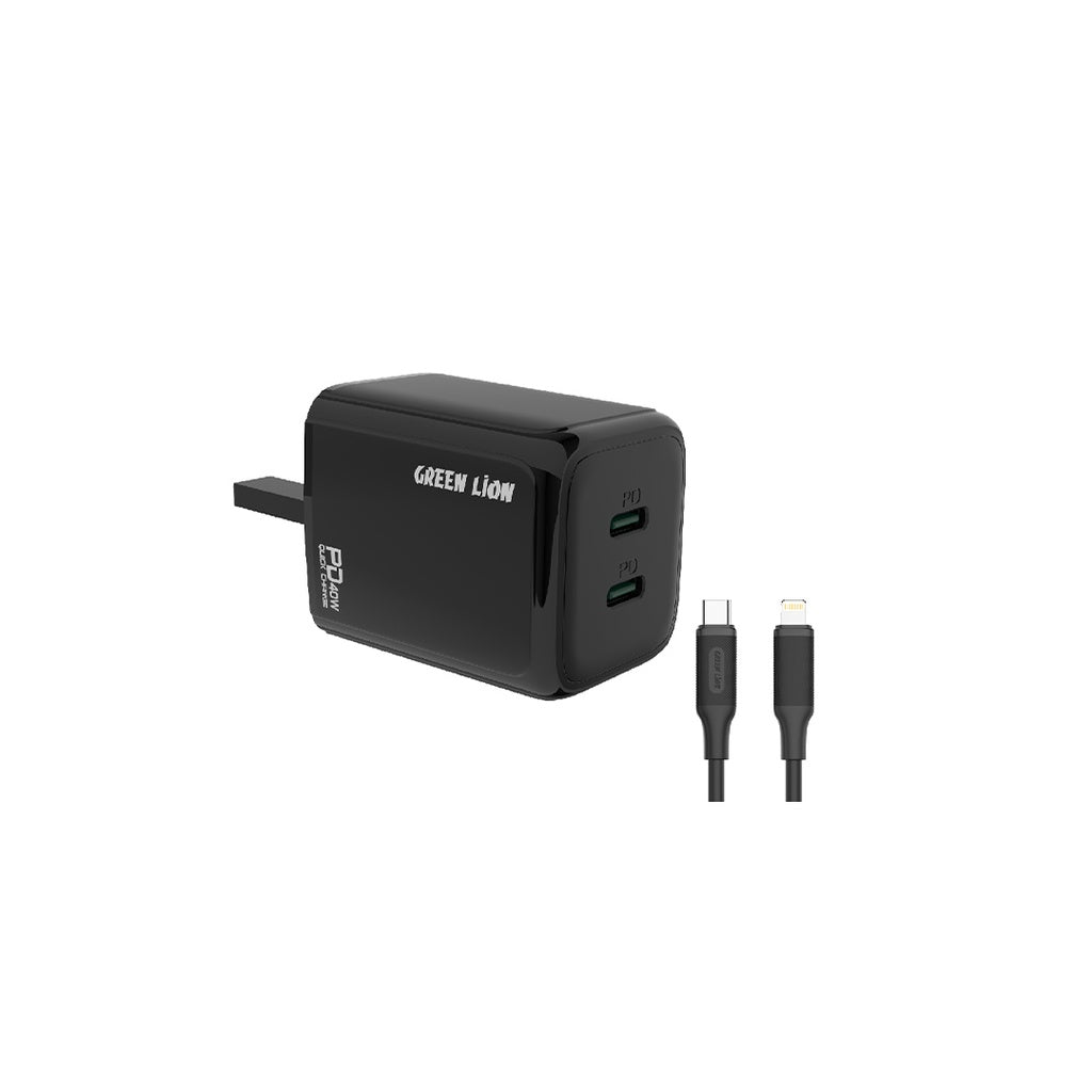 40W Dual PD Wall Charger by Green Lion