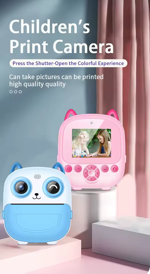 Kids Camera Instant Print With Selfie HD