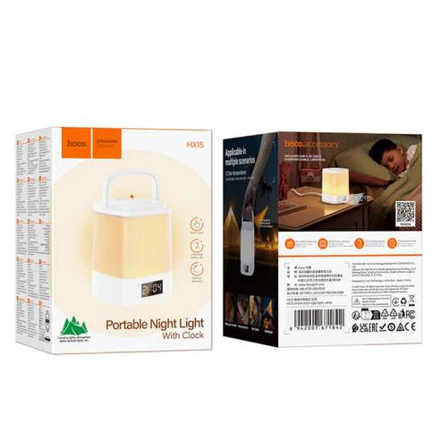 Smart Portable Night Light & Digital Clock