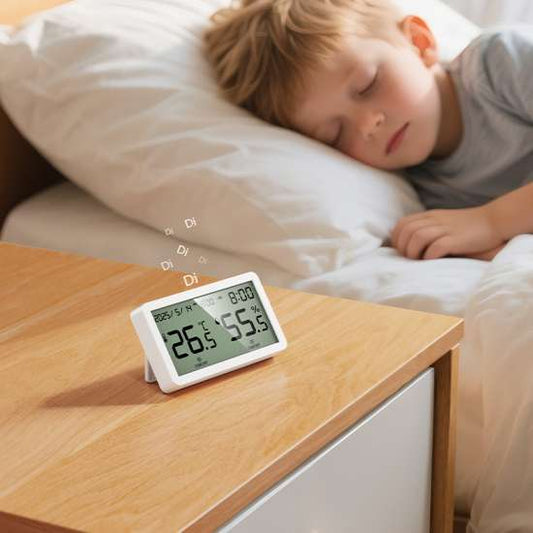 Hygrometer Clock Temperature and Humidity Monitor