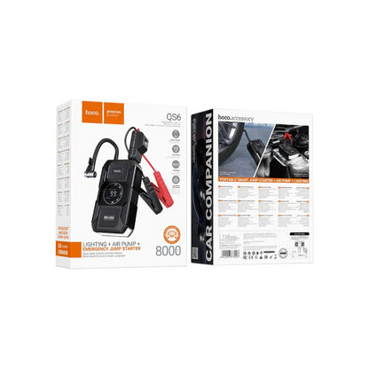 Car Jump Starter & Portable Tire Inflator – Battery Booster with Air Pump