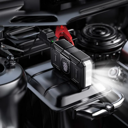 Car Jump Starter & Portable Tire Inflator – Battery Booster with Air Pump
