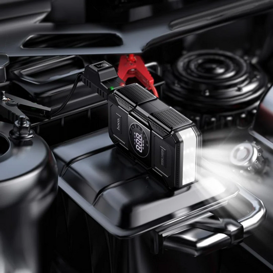 Car Jump Starter & Portable Tire Inflator – Battery Booster with Air Pump
