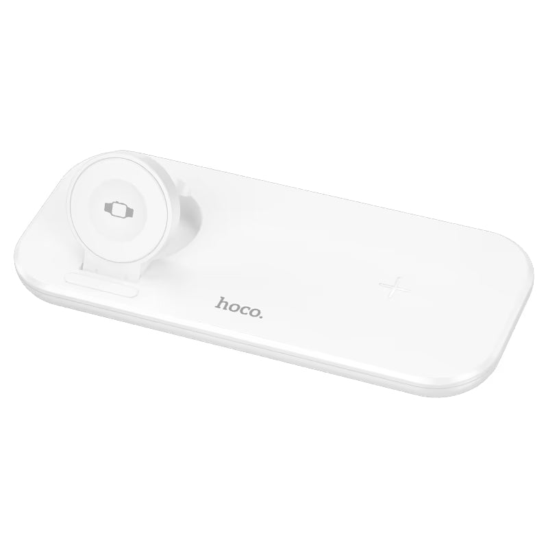 Tabletop Wireless charger for Phone Watch & Airpods - White