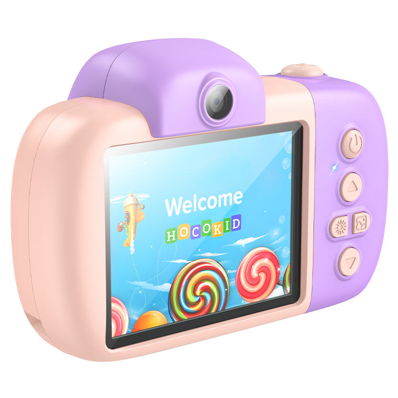 Children Camera Photo & Video With Selfie - Pink