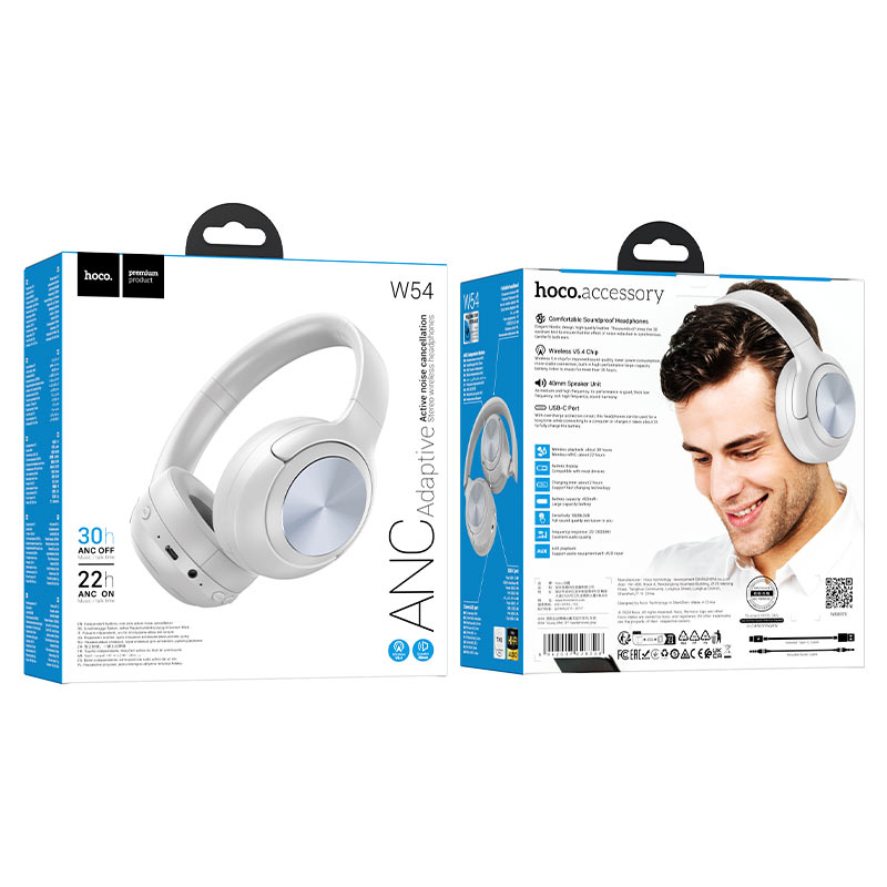 Active Noise Cancellation (ANC) Headphones Black