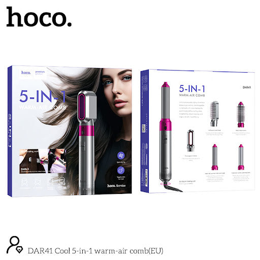 5-in-1 Warm-Air Comb 3-Level Temperature Control